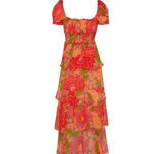 Farm Rio Blooming Floral maxi dress